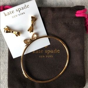 Kate Spade earrings and bracelet